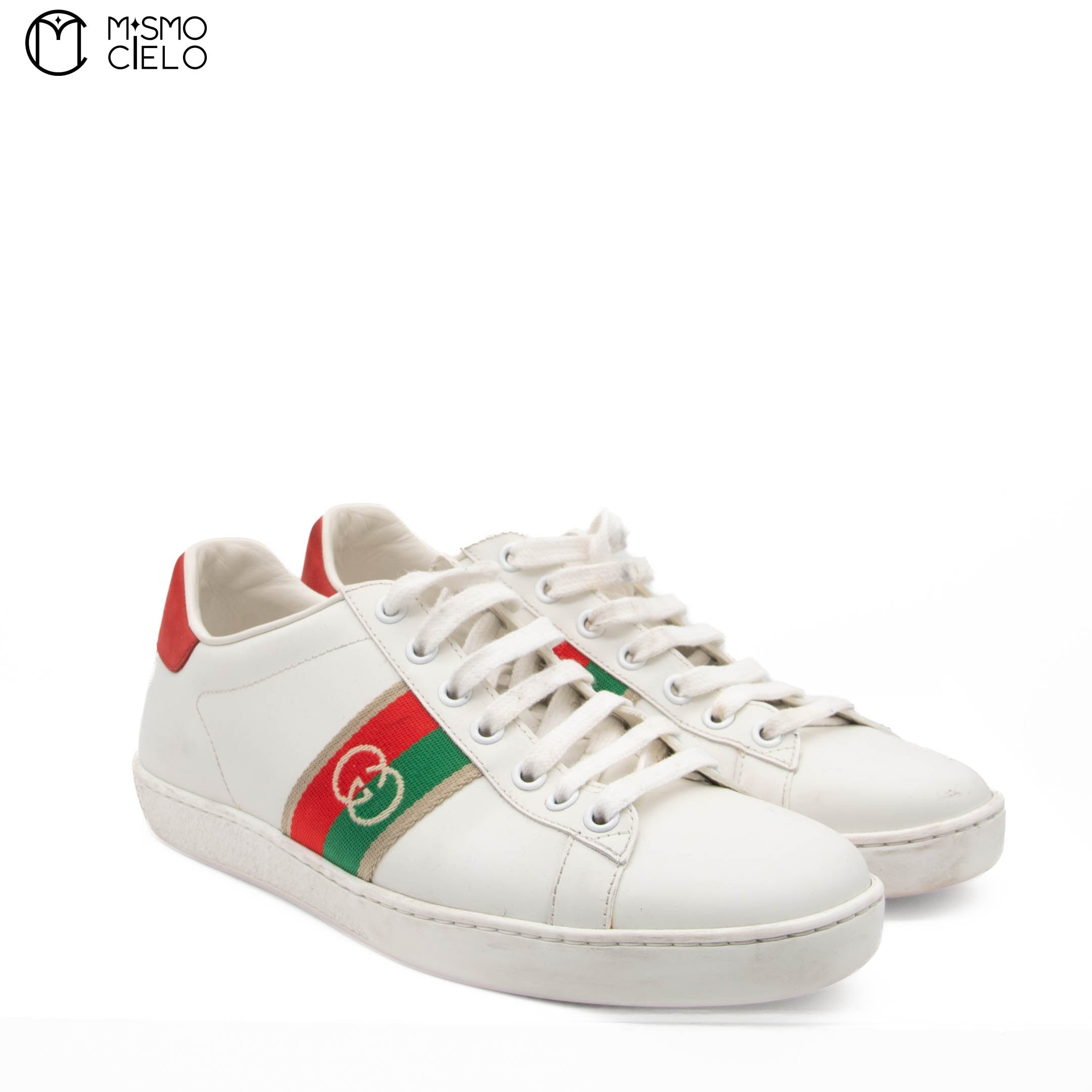 Ace Interlocking GG Sneakers Model 645767 Size 38
