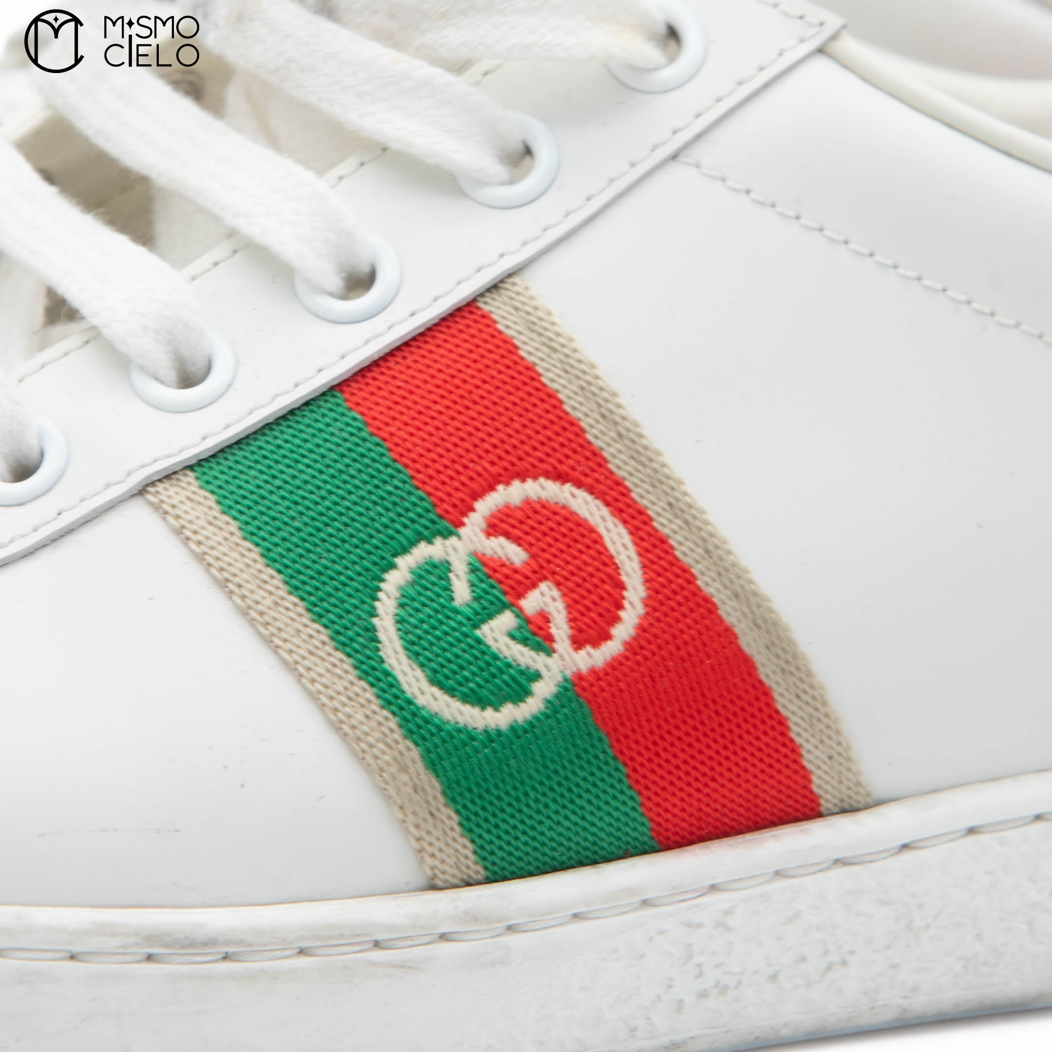 Ace Interlocking GG Sneakers Model 645767 Size 38