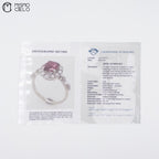 900Pt Ruby and Diamond Ring 4.6g Size 11 #