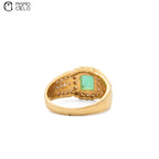 18ct Emerald and Diamond 6.0g Ring Size 17