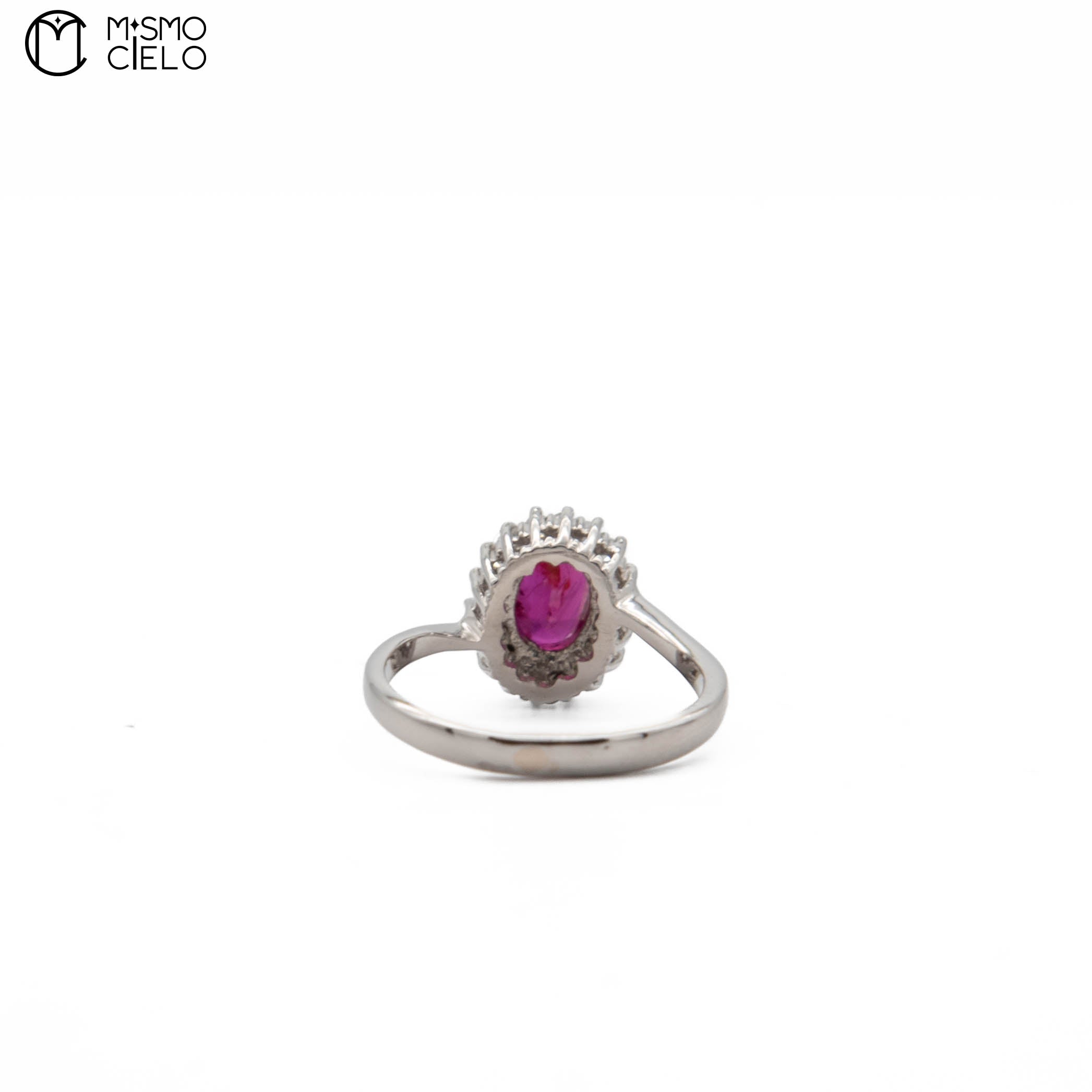 900Pt Ruby and Diamond Ring 3.64g Size 9