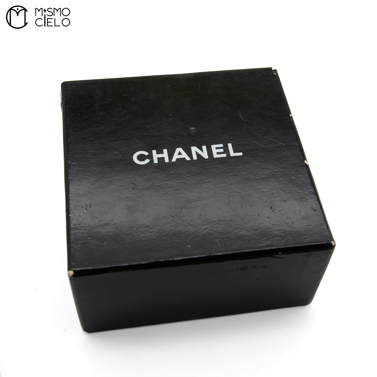 Rectangle Leather Coco Mark Chain Belt