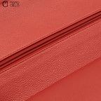 Red Deca 30 Matelasse Caviar Skin Double Flap Shoulder Bag