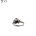 900Pt Opal and Diamond Ring 4.3g Size 10