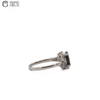 900Pt Opal and Diamond Ring 4.3g Size 10