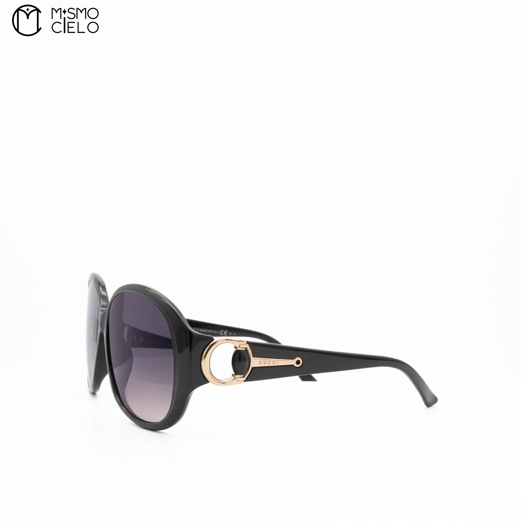D28JJ Black Horsebit Sunglasses