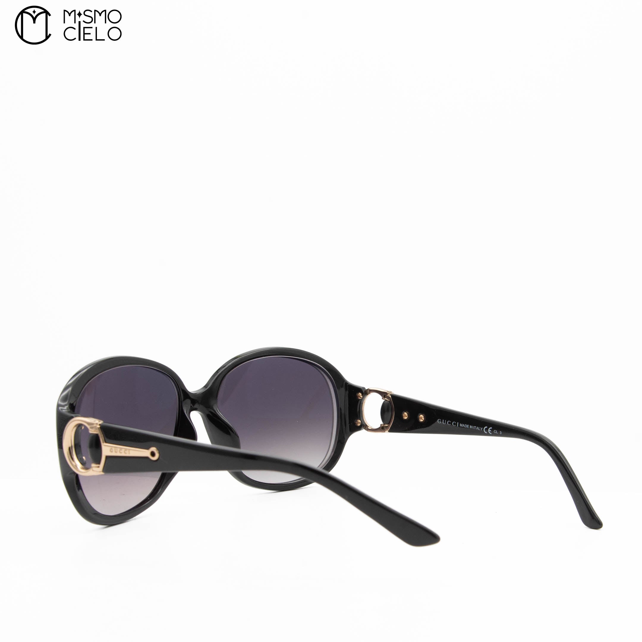 D28JJ Black Horsebit Sunglasses