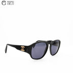 Black with Gold CC Sunglasses *