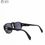 Black with Gold CC Sunglasses *