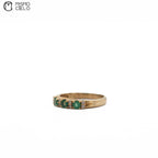 K18 Emerald and Diamond Ring Size 11