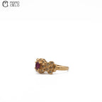K18 Ruby and Diamond Ring Size 11