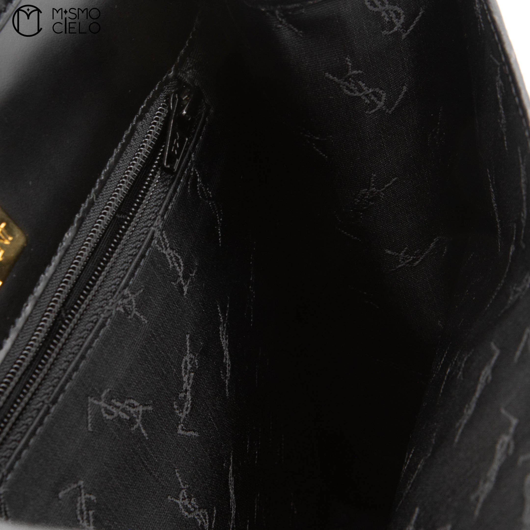 Cassandre Crocodile Embossed Utility Bag with Front Pockets