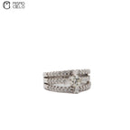 900Pt Diamond Ring 12.3g Size 10.5