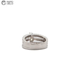 900Pt Diamond Ring 12.3g Size 10.5