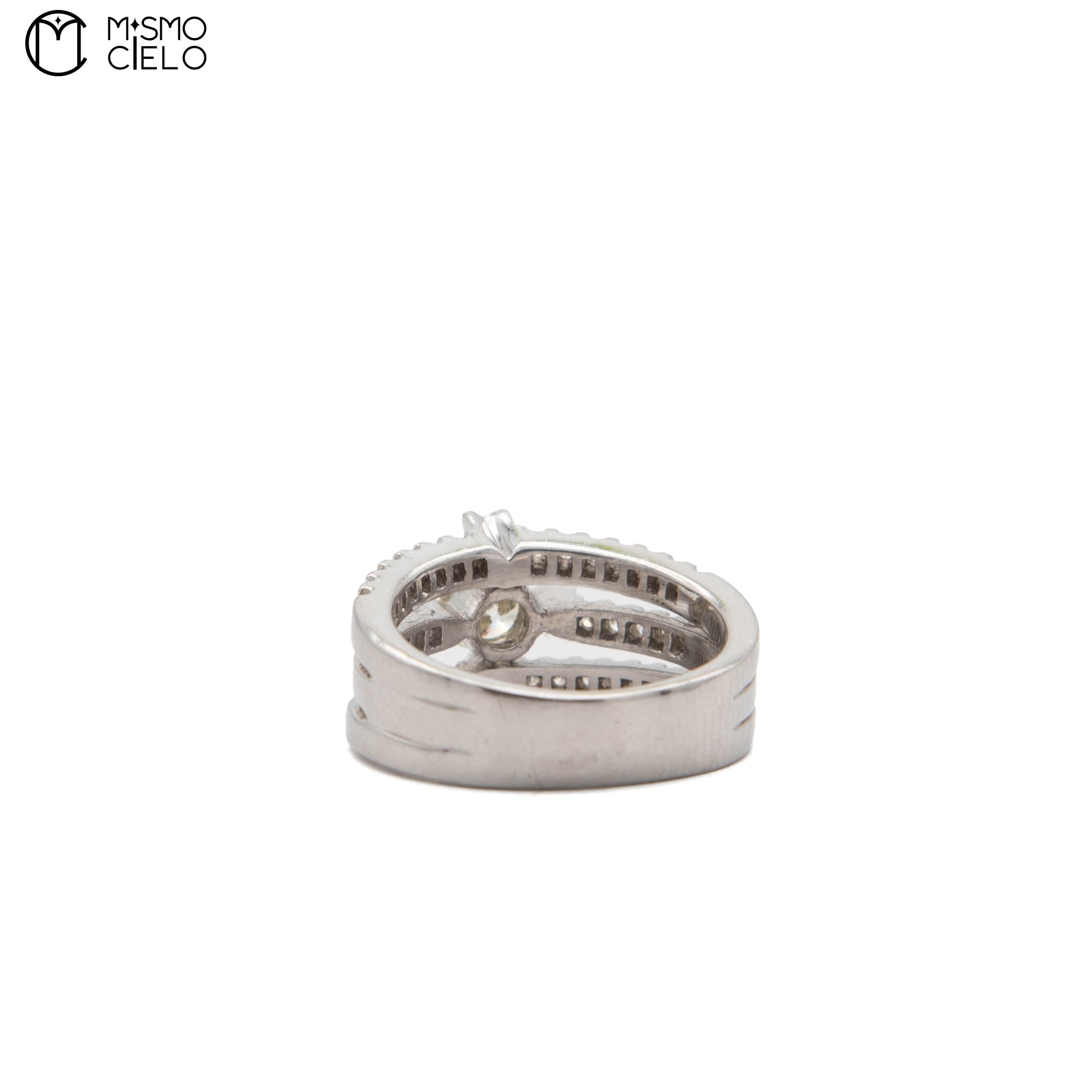 900Pt Diamond Ring 12.3g Size 10.5