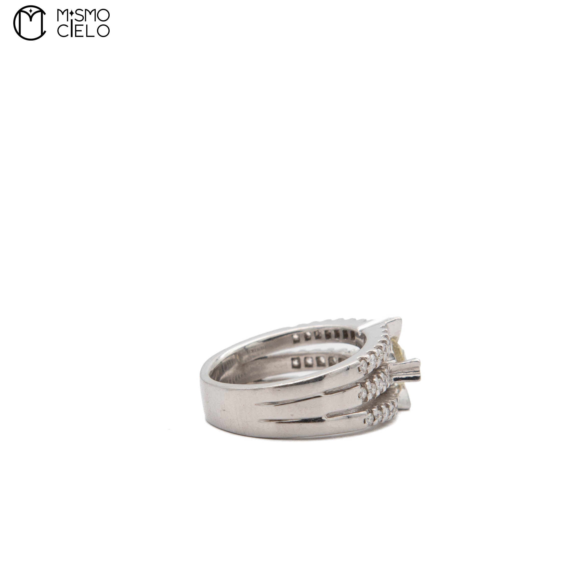 900Pt Diamond Ring 12.3g Size 10.5