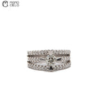 900Pt Diamond Ring 12.3g Size 10.5