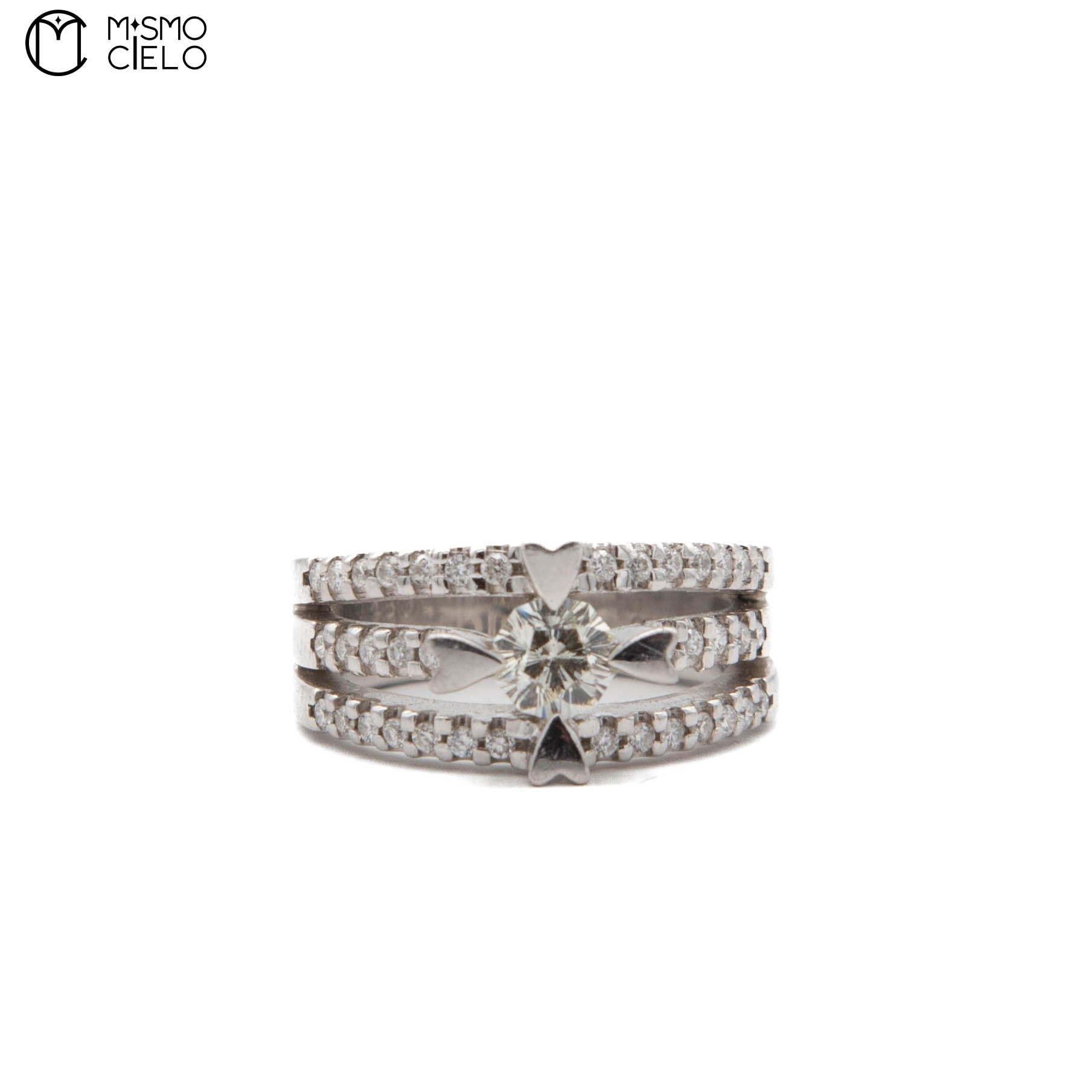 900Pt Diamond Ring 12.3g Size 10.5