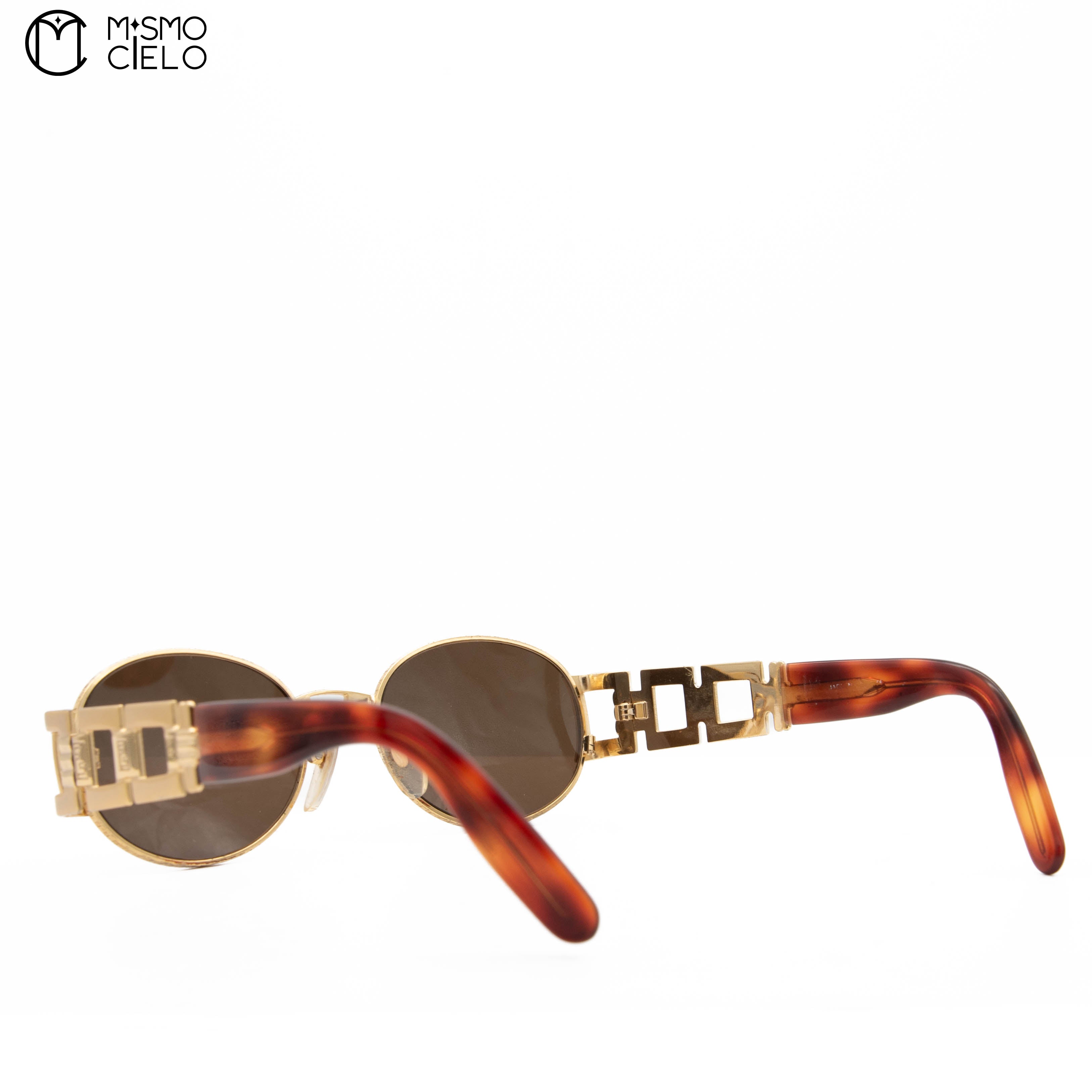 Brown and Gold Sunglasses