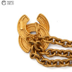 Double Coco Mark Matelassé Chain Belt *