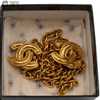 Double Coco Mark Matelassé Chain Belt *