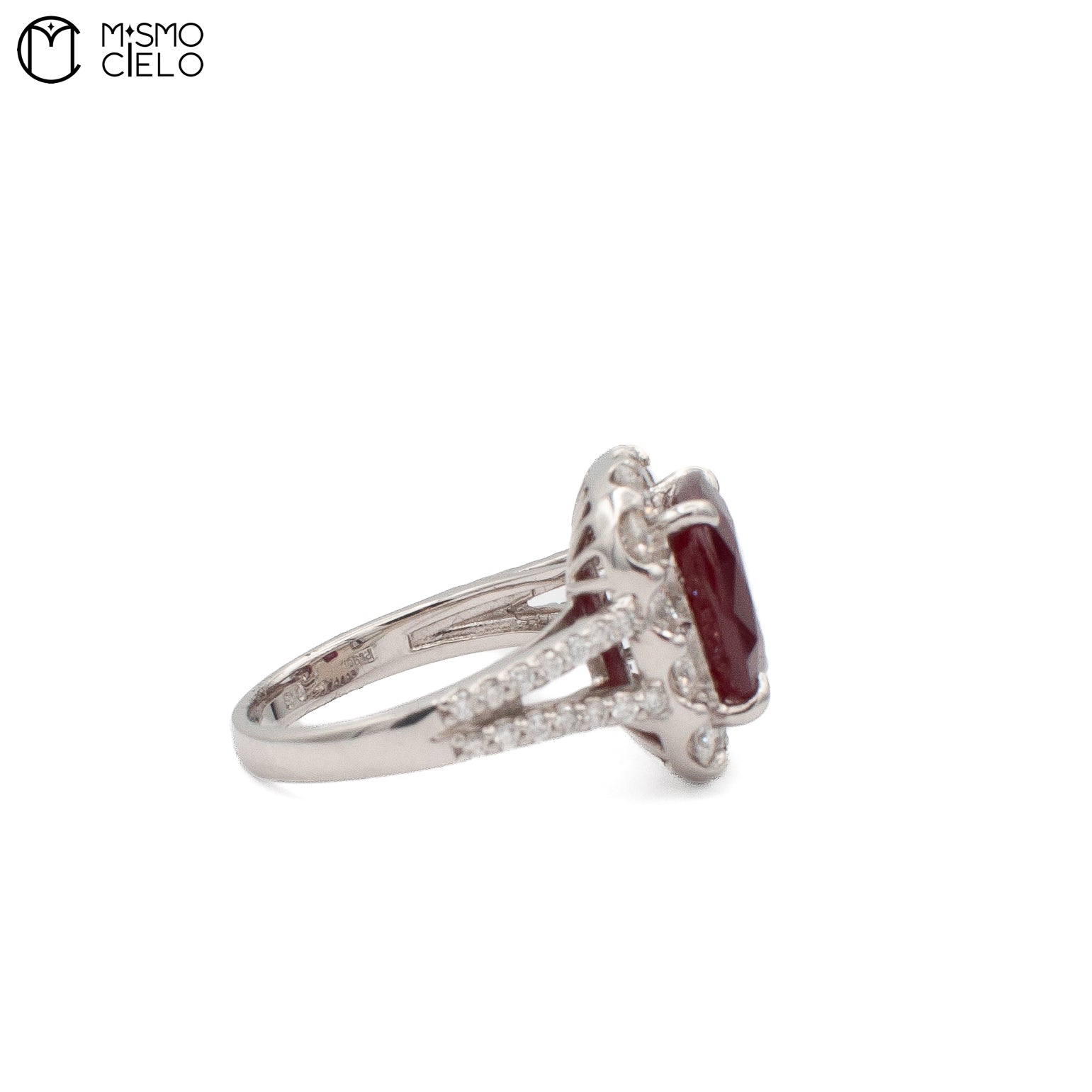 Rare Platinum 900 Pigeon Blood Ruby and Diamond Ring Investment Piece