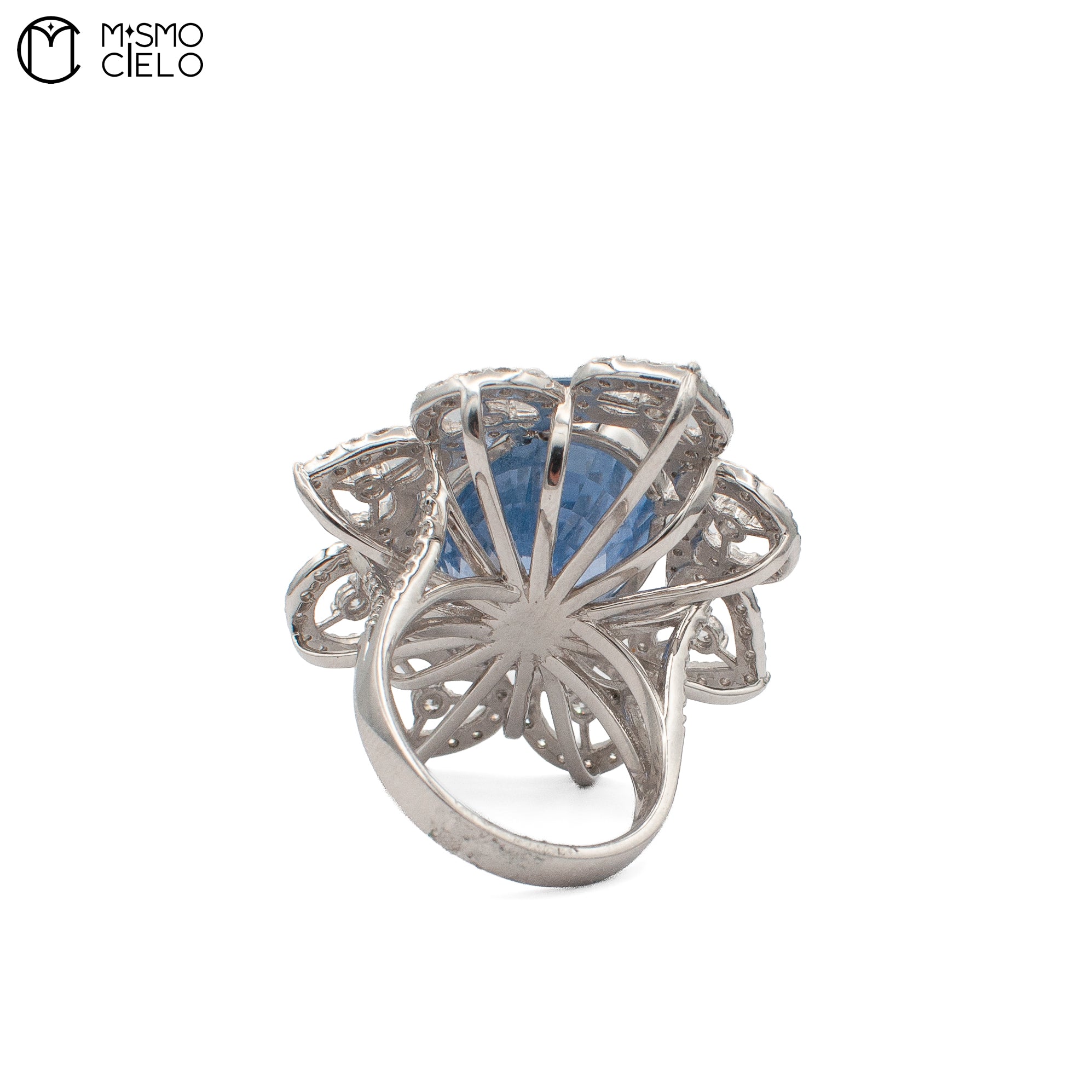Rare Platinum 900  Sapphire and Diamond Ring Investment Piece