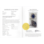 Rare Platinum 900  Sapphire and Diamond Ring Investment Piece