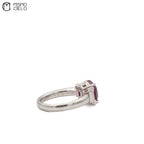 Rare Platinum 900 Pigeon Blood Ruby and Diamond Ring Investment Piece