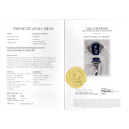 Rare Platinum 900 Sapphire and Diamond 9.8g Ring Investment Piece