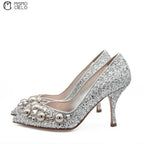 Glitter Pumps Size 34 *