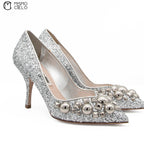 Glitter Pumps Size 34 *