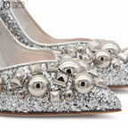 Glitter Pumps Size 34 *