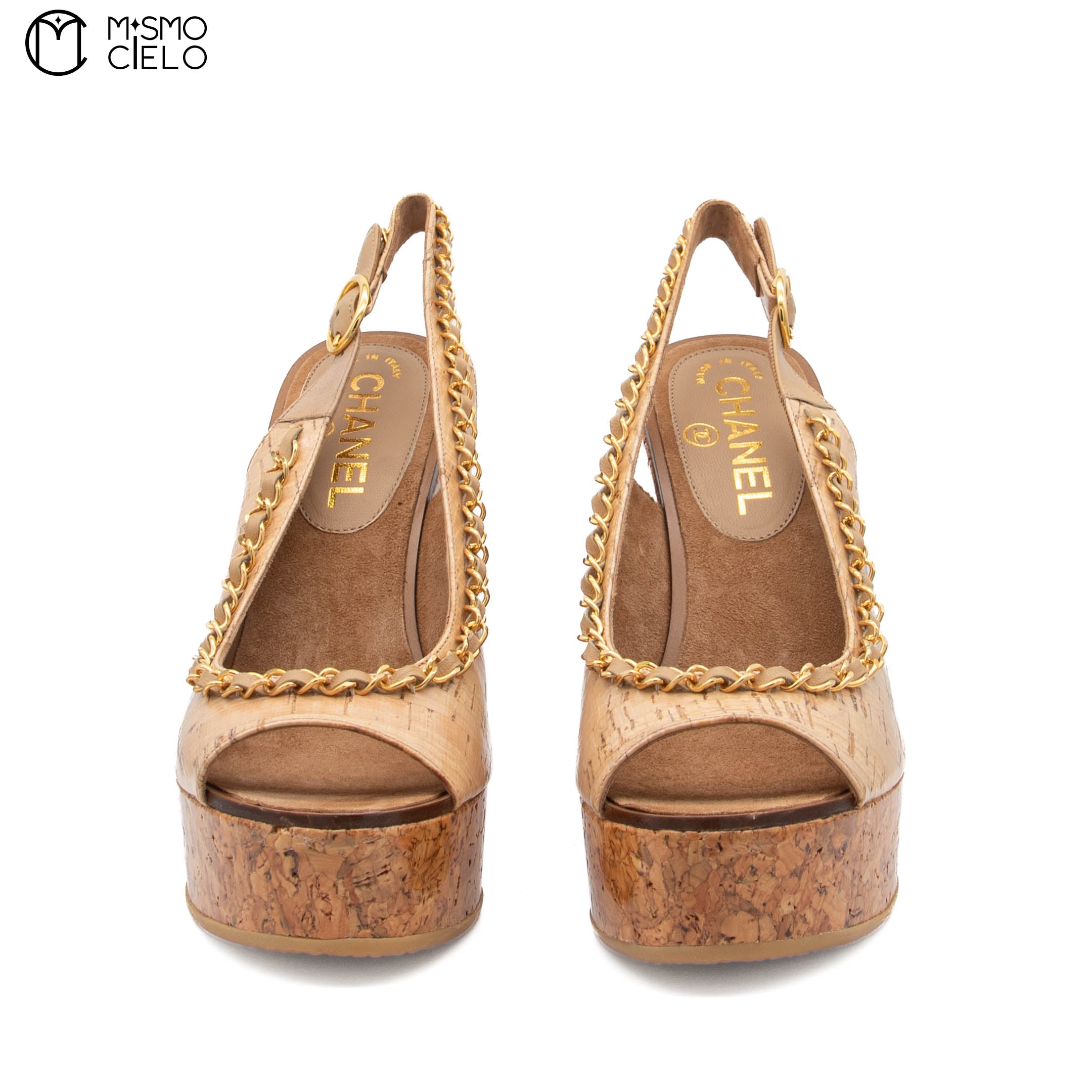 Chain Wedge Sole Shoes Size 36.5 *