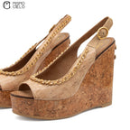 Chain Wedge Sole Shoes Size 36.5 *