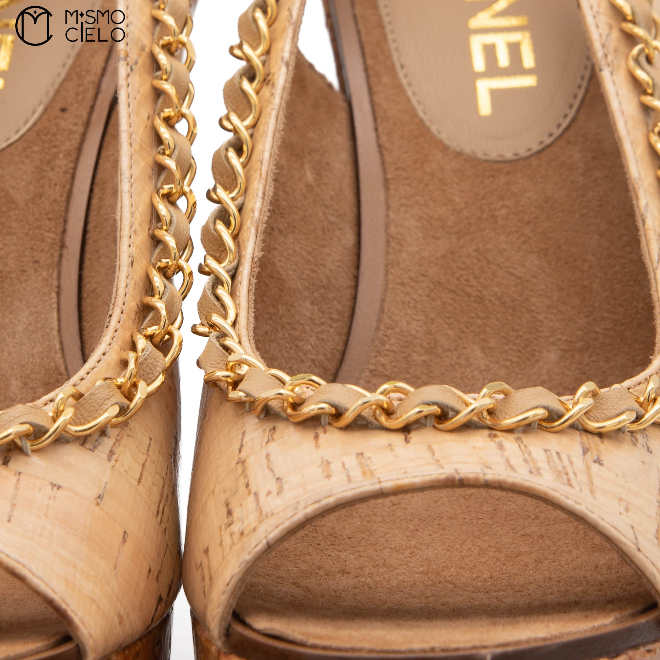 Chain Wedge Sole Shoes Size 36.5 *