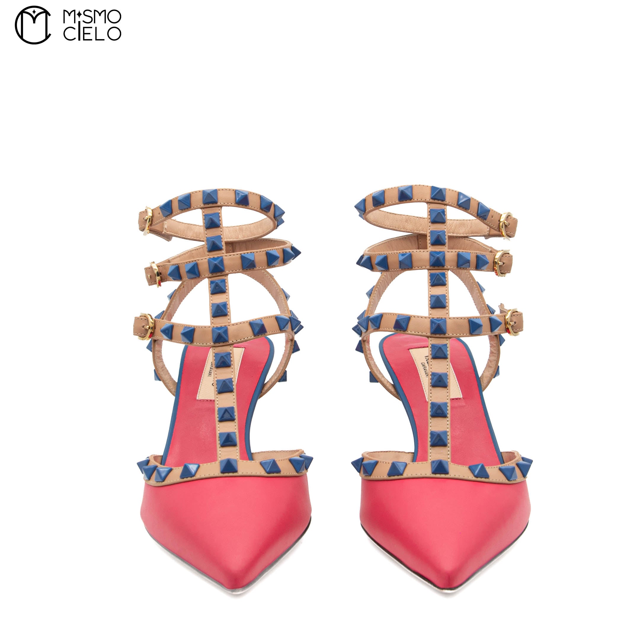 Pink Studded High Heel Shoes Size 36 *