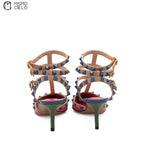 Pink Studded High Heel Shoes Size 36 *