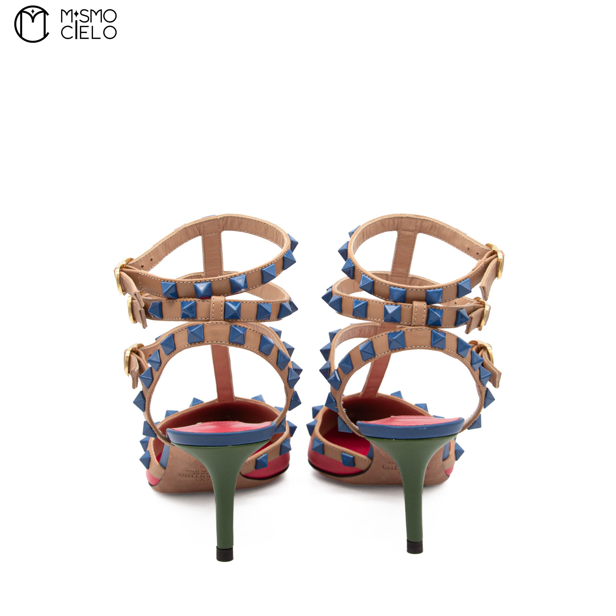 Pink Studded High Heel Shoes Size 36 *