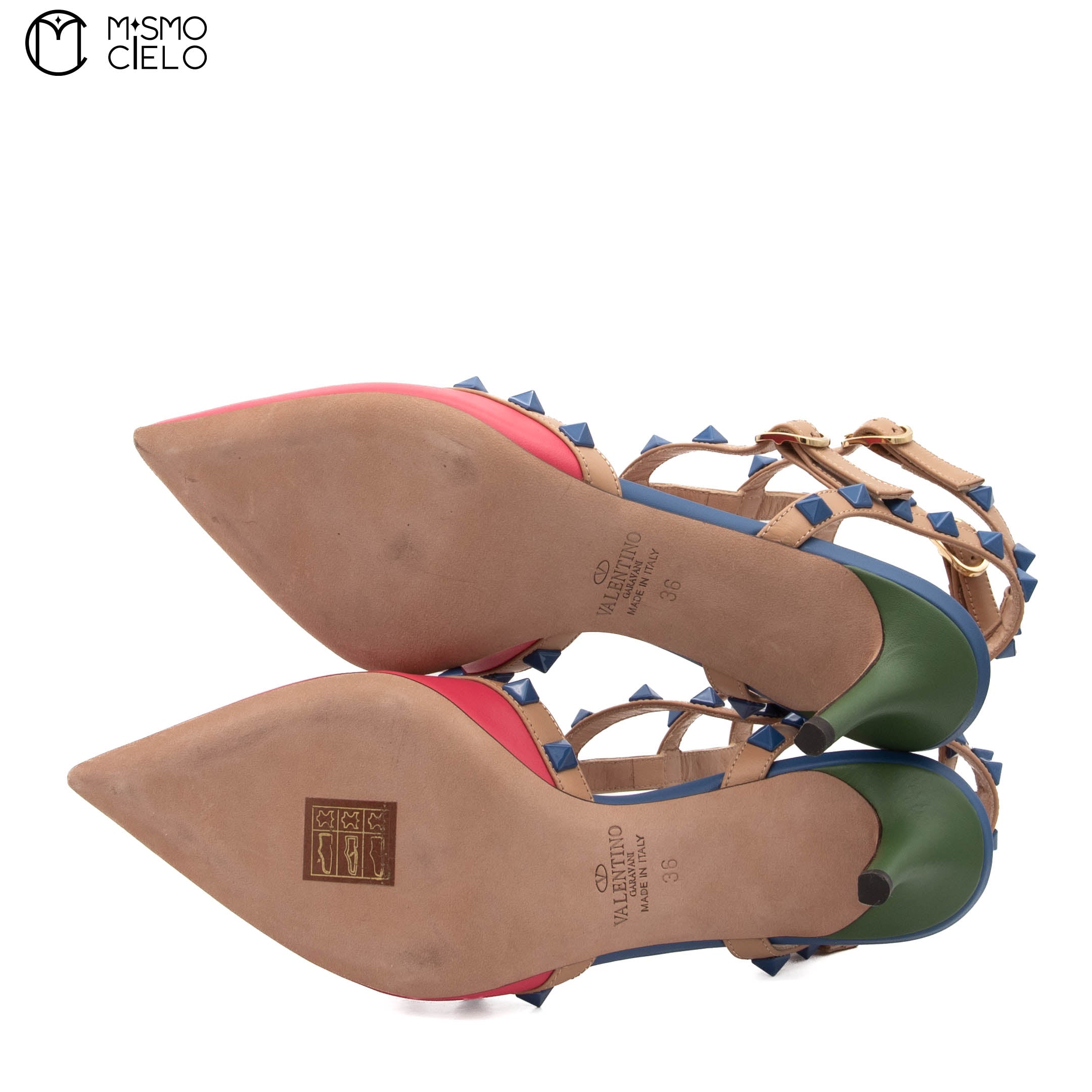 Pink Studded High Heel Shoes Size 36 *