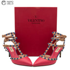 Pink Studded High Heel Shoes Size 36 *