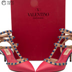 Pink Studded High Heel Shoes Size 36 *