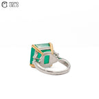 Rare Platinum 900 and Gold Sapphire and Diamond Ring Investment Piece