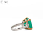 Rare Platinum 900 and Gold Sapphire and Diamond Ring Investment Piece
