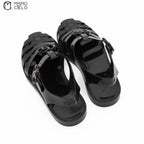 Glossy Double Fisherman Sandals *