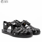 Glossy Double Fisherman Sandals *