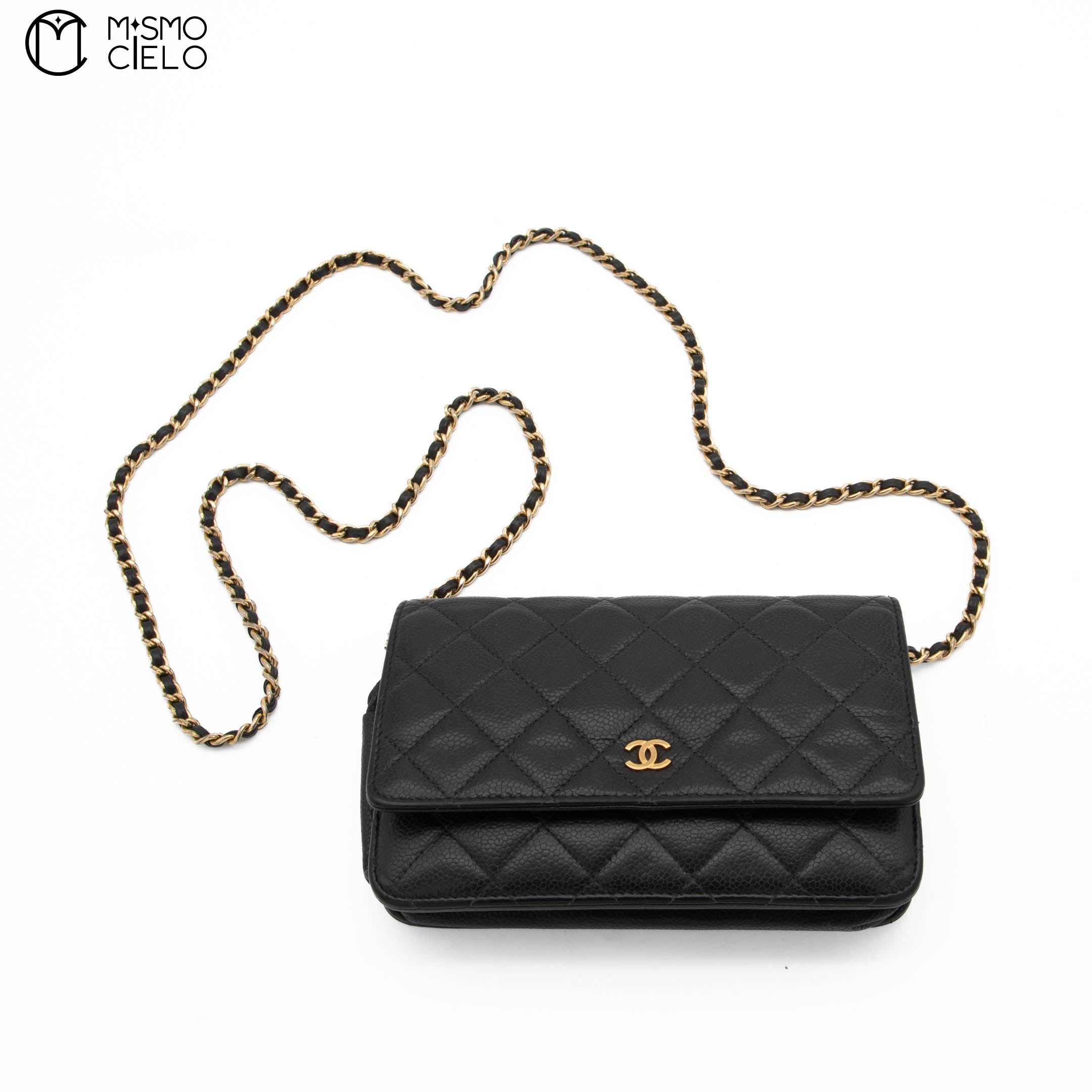 Caviar Classic Wallet with Chain