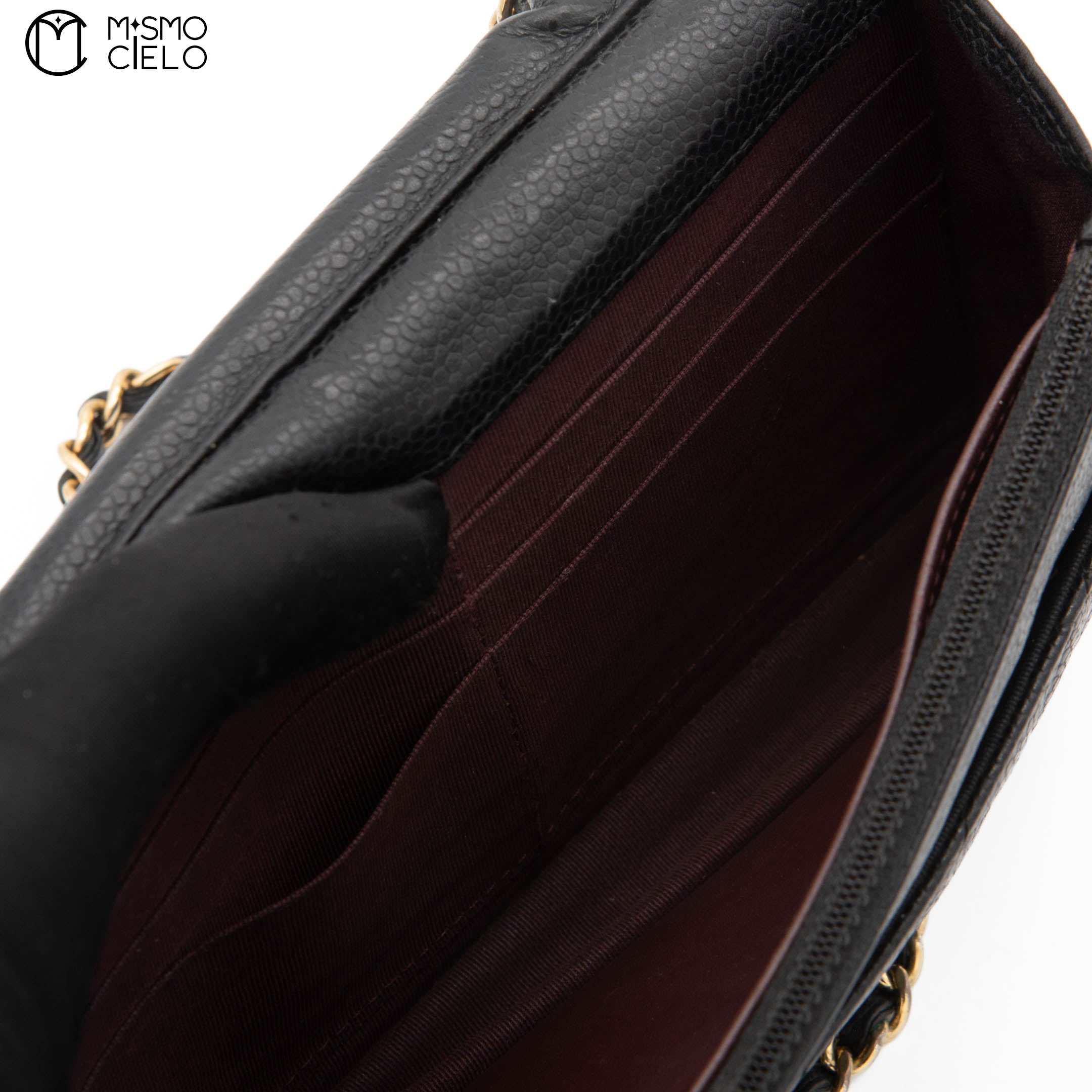 Caviar Classic Wallet with Chain