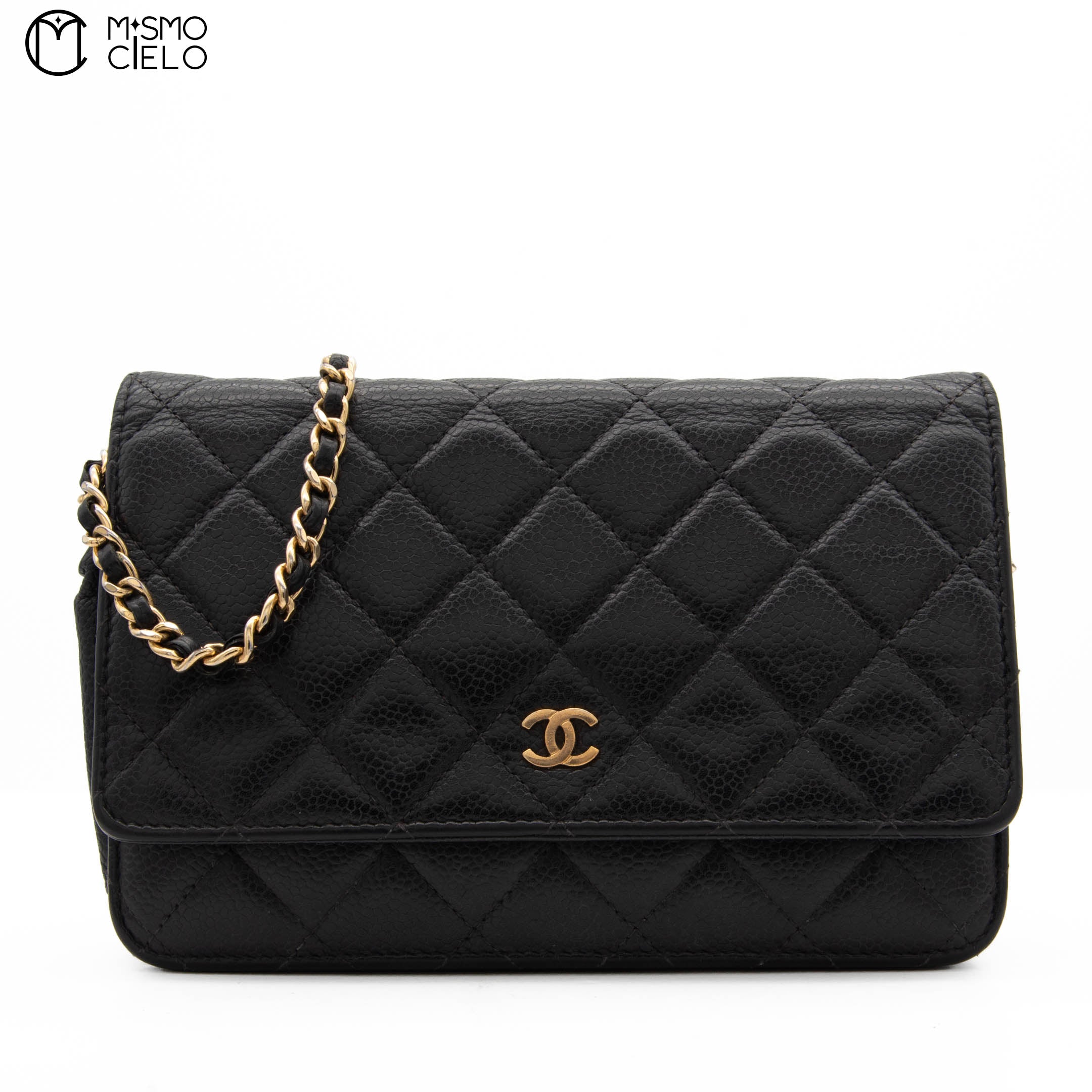 Caviar Classic Wallet with Chain
