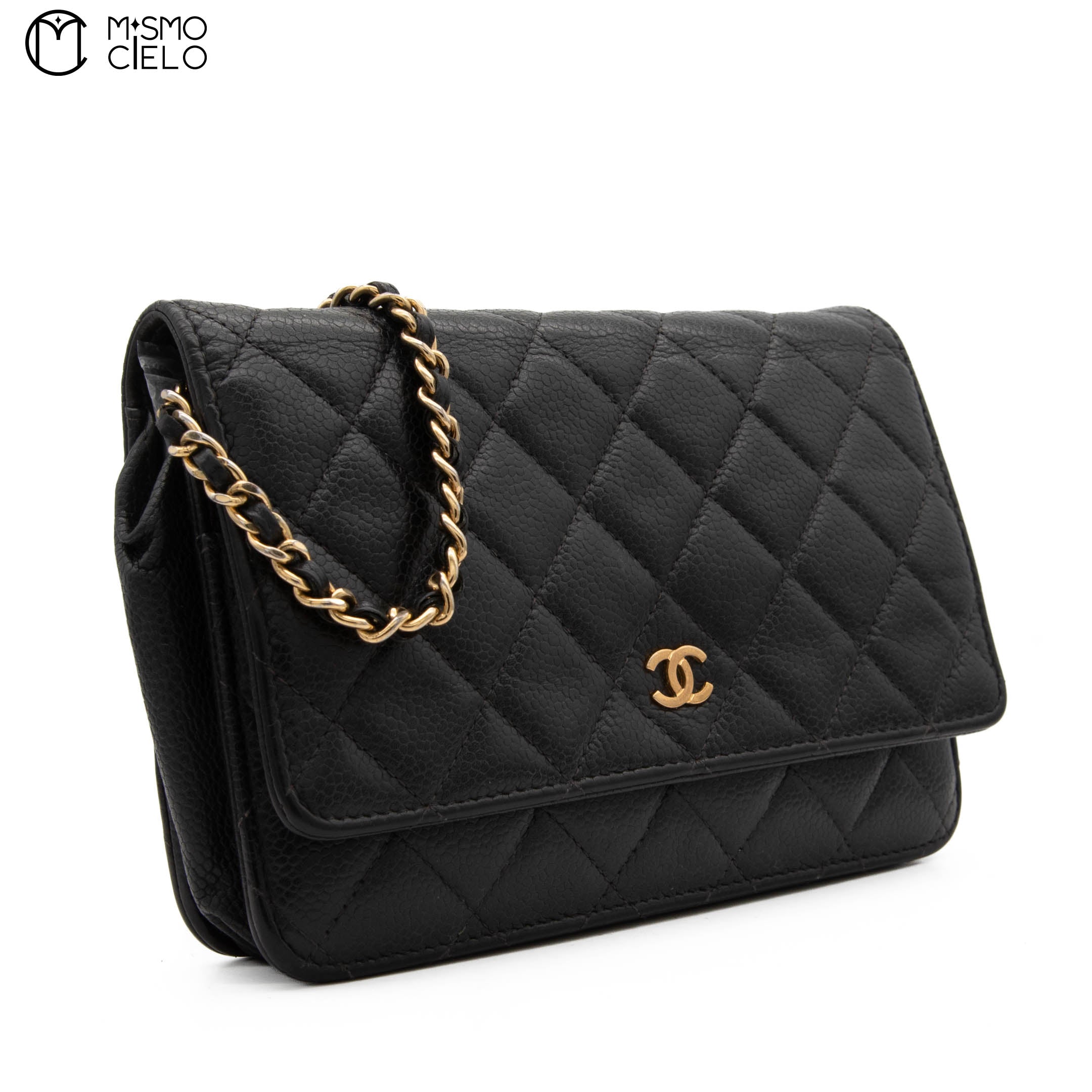 Caviar Classic Wallet with Chain